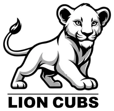 The Lion Cubs mark: a young lion standing above the words Lion Cubs